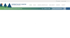 Desktop Screenshot of dermcentercc.com